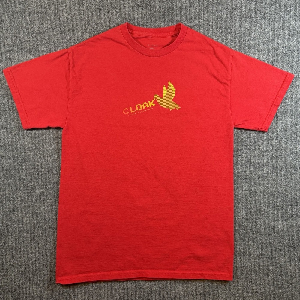 CLOAK‎ Bird Powerline Graphic Print Logo Cotton Unisex T-Shirt Small Markiplier